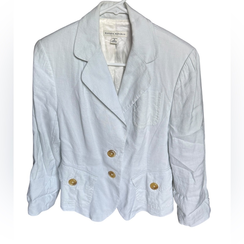 Banana Republic Light bluish grey linen Blazer